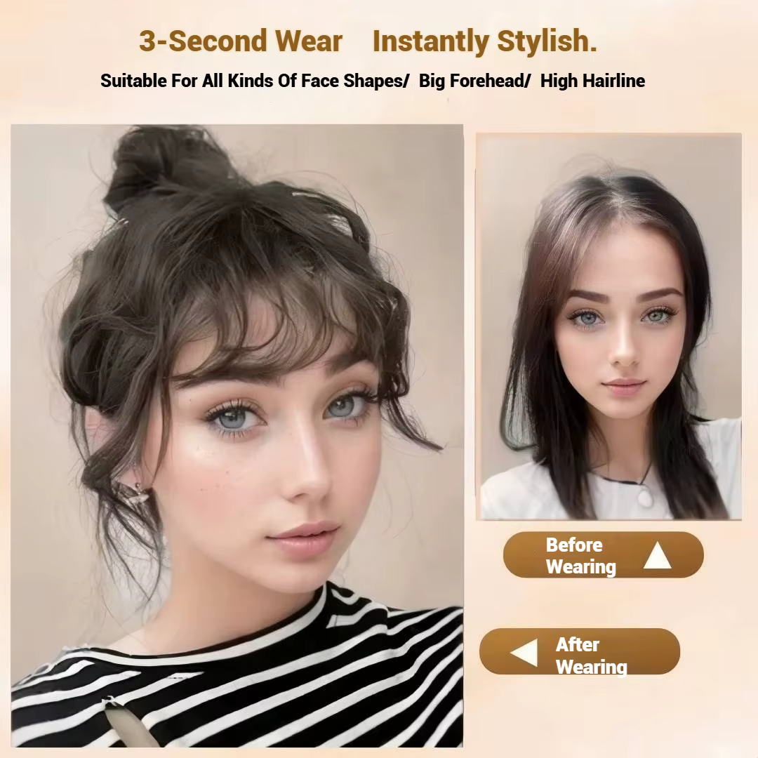 100% cheveux humains bouclés frange Clips en dentelle respirante Toppers pour les femmes Curl bébé
