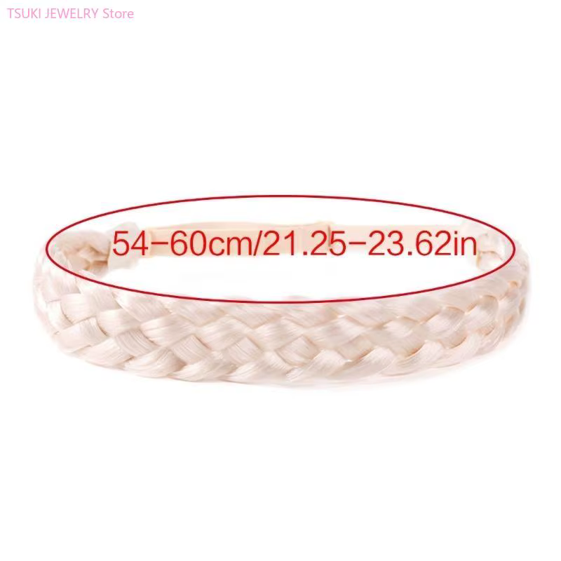 62KE – bijoux cheveux pour femmes, bohème, bandeau frontal tressé synthétique, décors