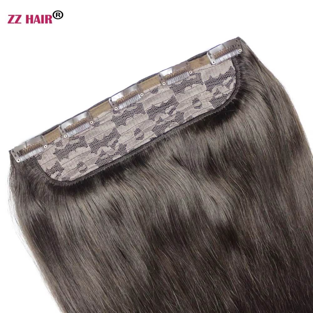 ZZHAIR Extensions de cheveux humains brésiliens 100% Remy