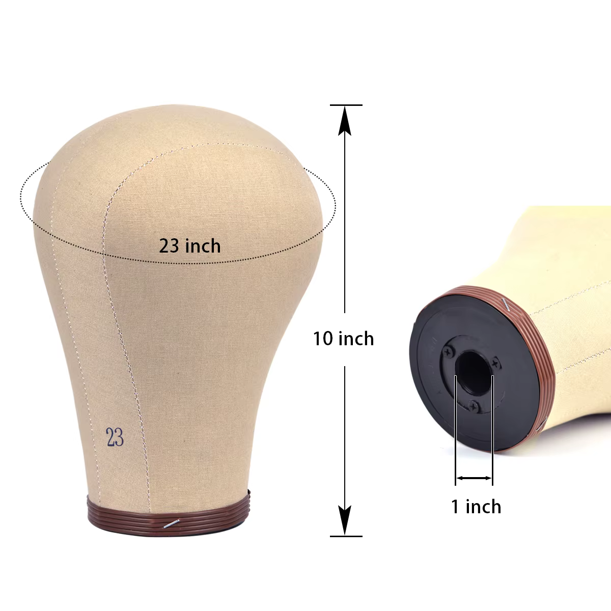 Tête de Mannequin 21 pouces/22 pouces/23 pouces