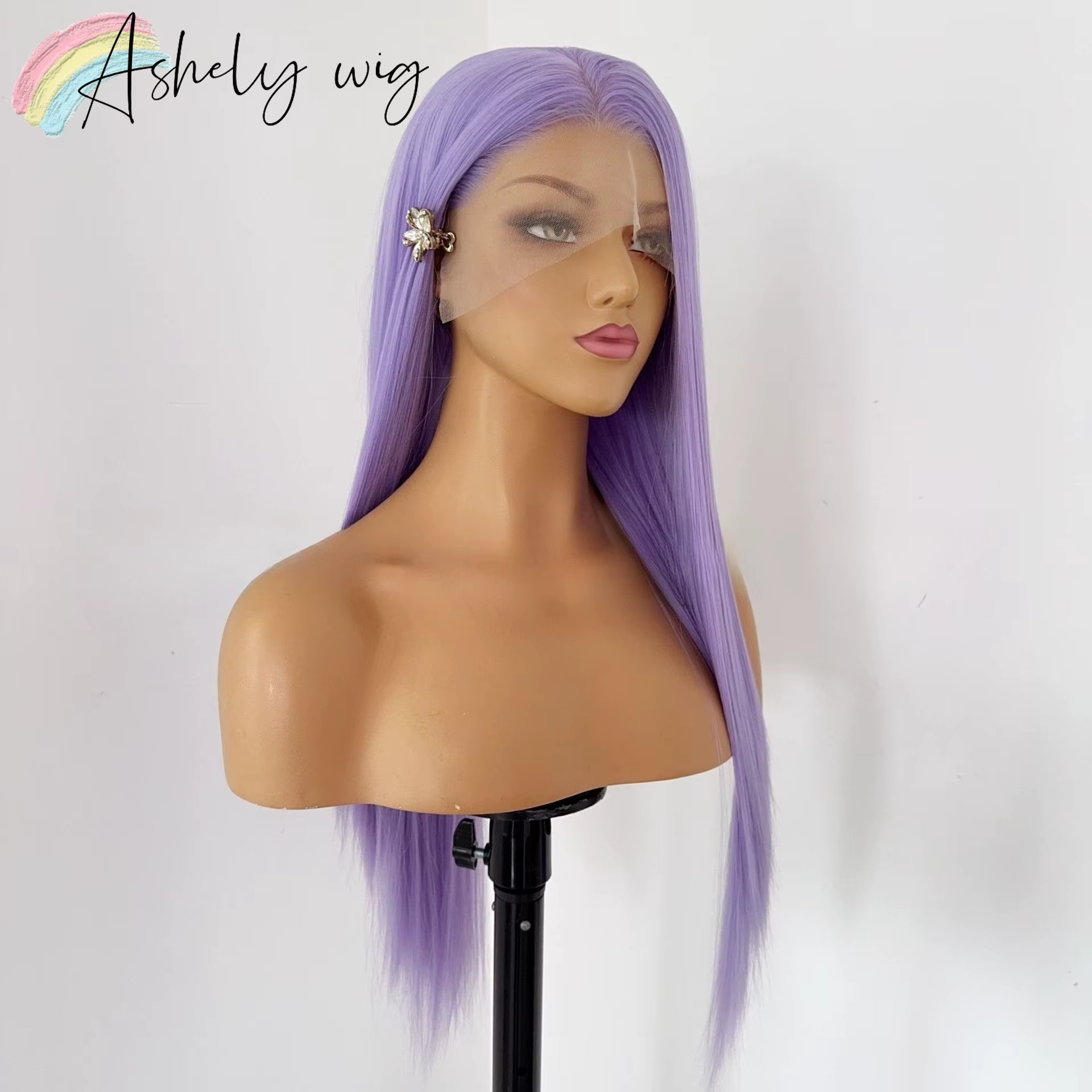 Perruque de Cosplay violette pour femmes