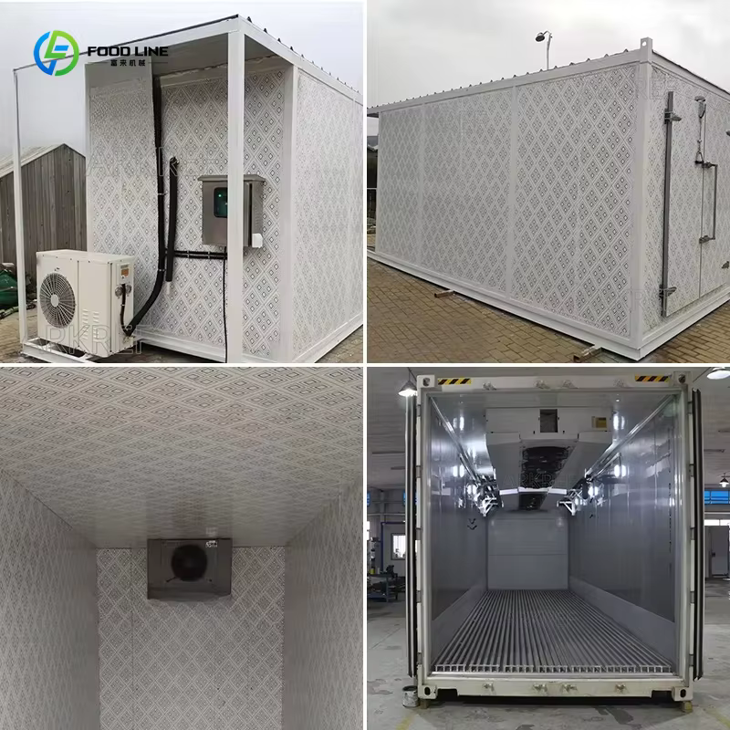 Chambre froide pour fruits et légumes, conteneur de 20 et 40 pieds, installation facile et personnalisée