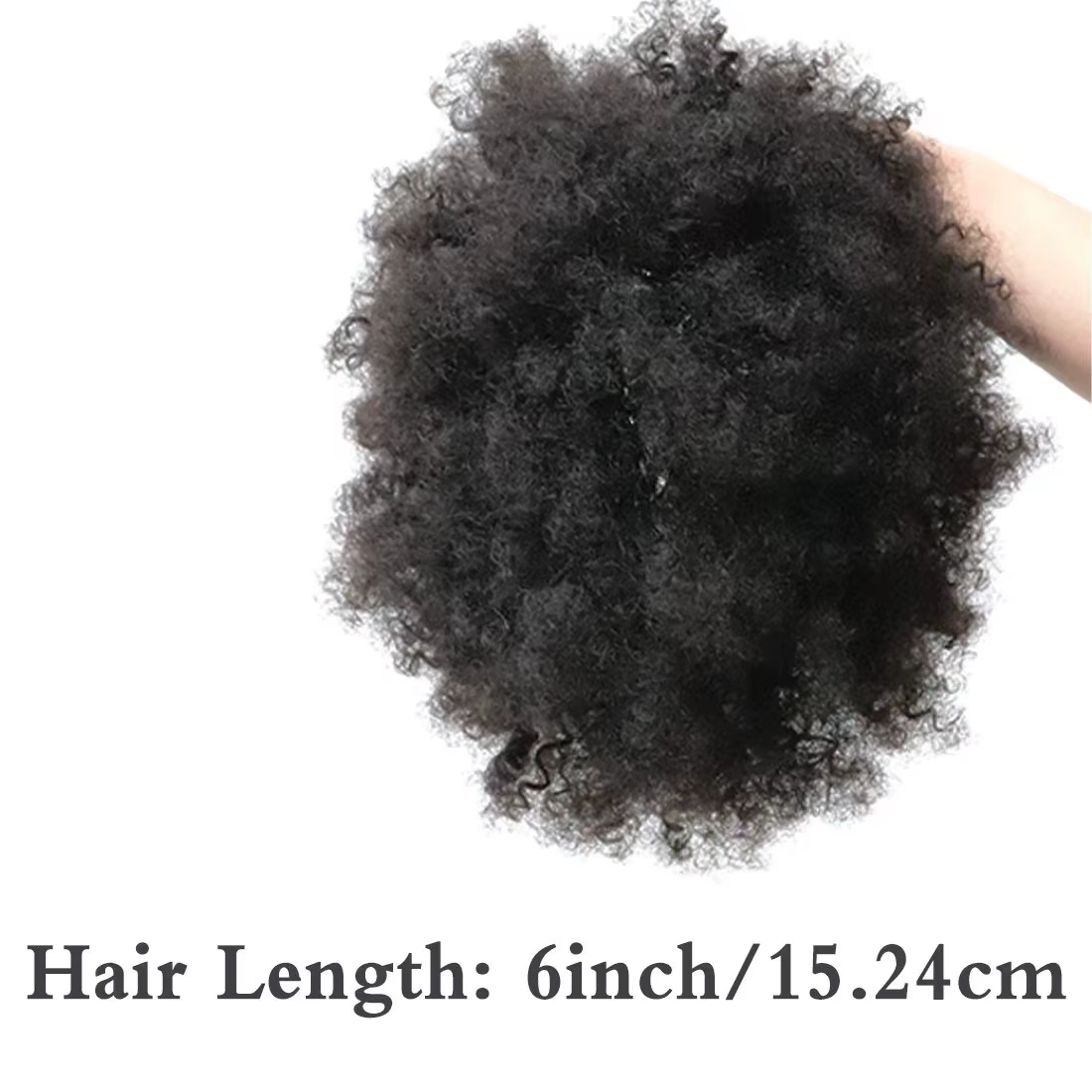 Perruque en cheveux humains bouclés africains pour hommes | Couverture complète avec base en dentelle respirante