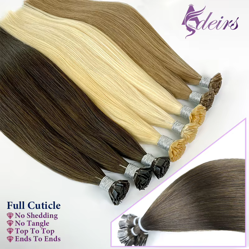 Extensions de Cheveux à Pointe Plate de Haute Qualité
