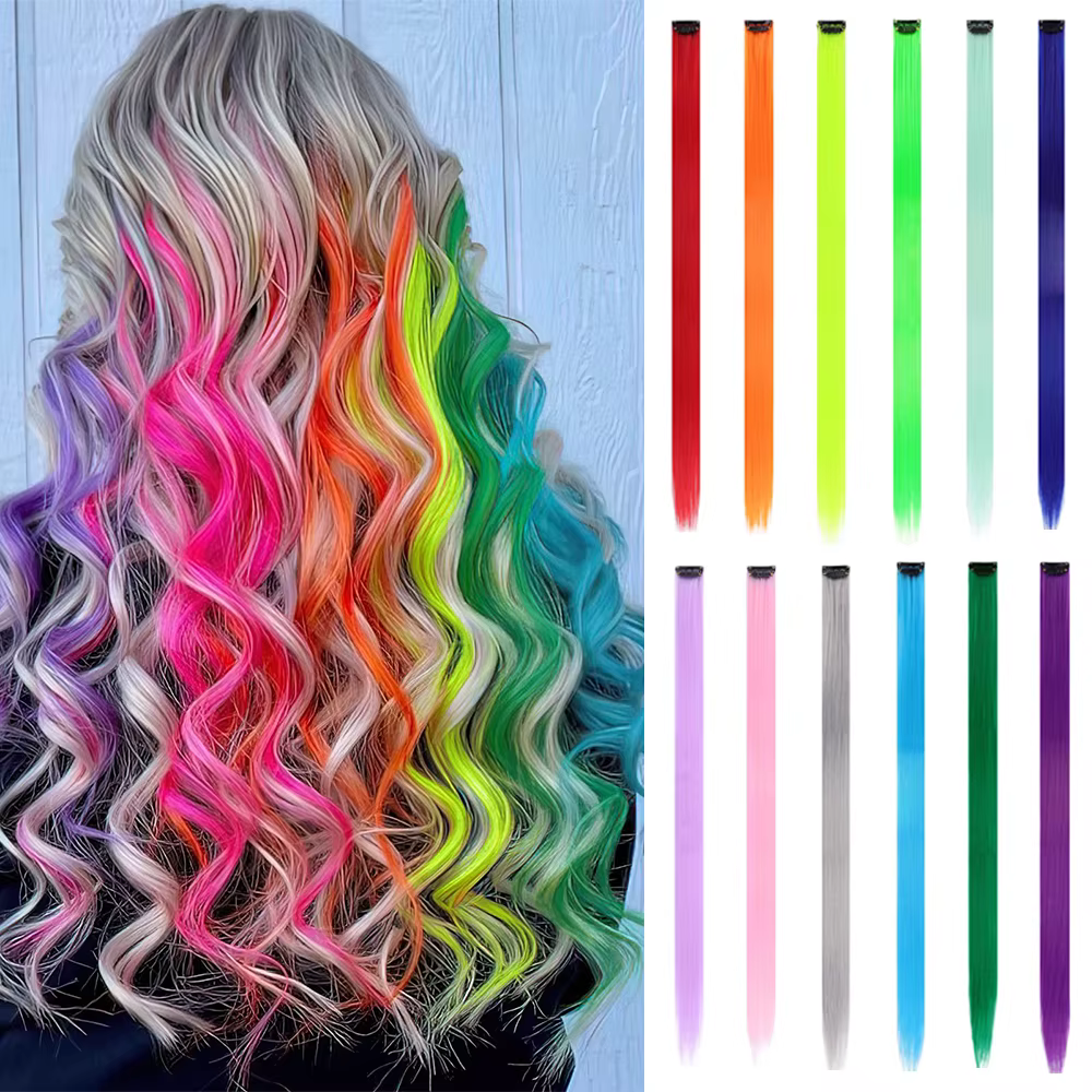 Extensions de cheveux à clips pour femmes