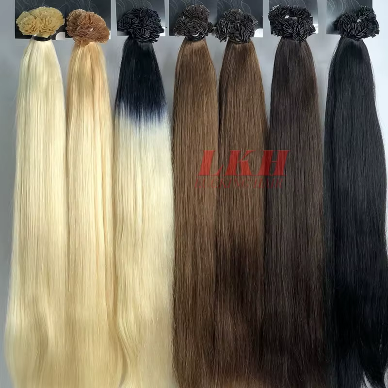 Ugeat Extensions de cheveux à pointe plate