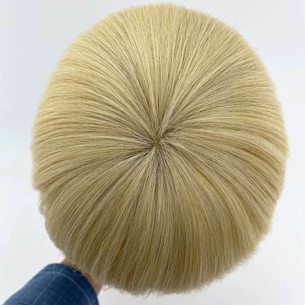 InjBase-Perruque de cheveux humains coupe Pixie courte pour femme