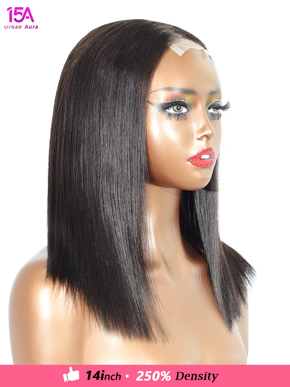 2x6 5x5 perruques sans colle 13x4 13x6 réel Bob 100% perruque de cheveux humains vietnamien brut 15A Transparent Super
