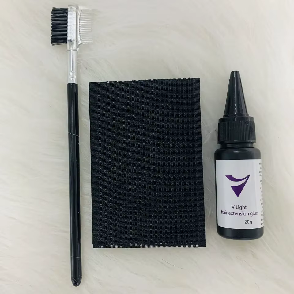 Colle d'extension de cheveux à lumière UV avec dissolvant 20g