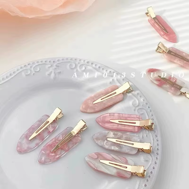 Pince à cheveux Simple Sakura rose sans couture pour femmes
