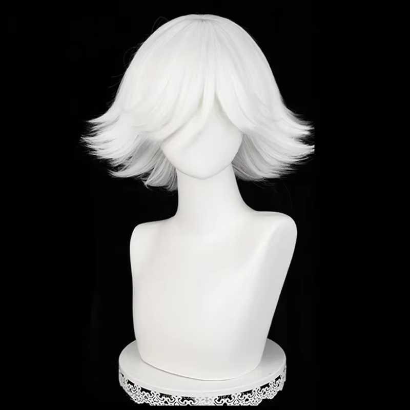 Mi Zu Ki Cosplay perruques courte blanc Mizuki