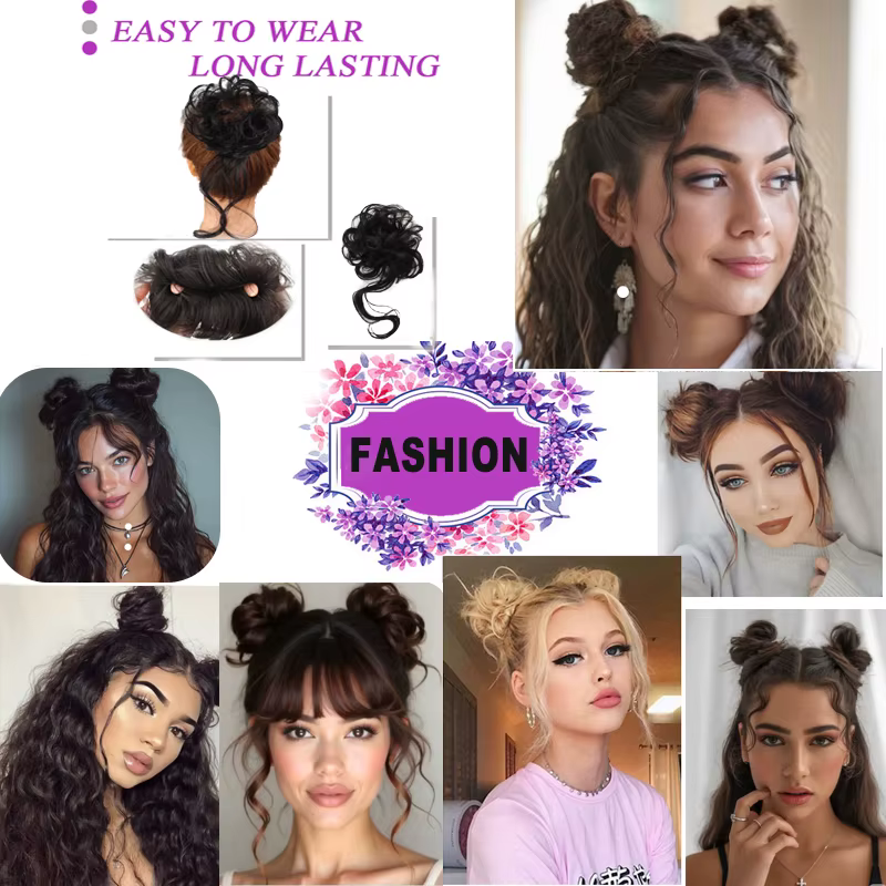 Chignon désordonné tressé
