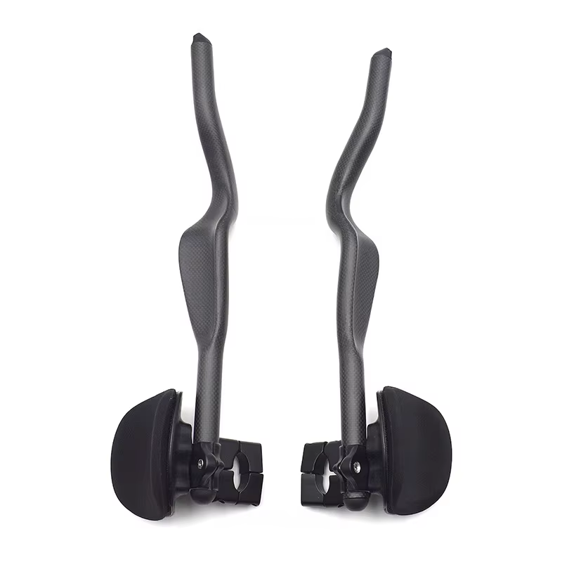 Vélo de route Triathlon temps d'essai 3K repose-vélo entièrement en carbone guidon TT 35 ° Pour extension de guidon Aero avec clip