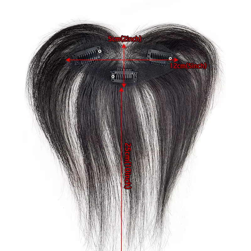 Extensions de cheveux naturels à clipser pour le front et les tempes