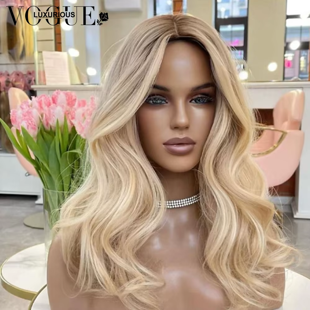 LUX VOGUE 13x4 mise à niveau UHD dentelle perruque désert crépuscule Balayage couleur 100% cheveux humains