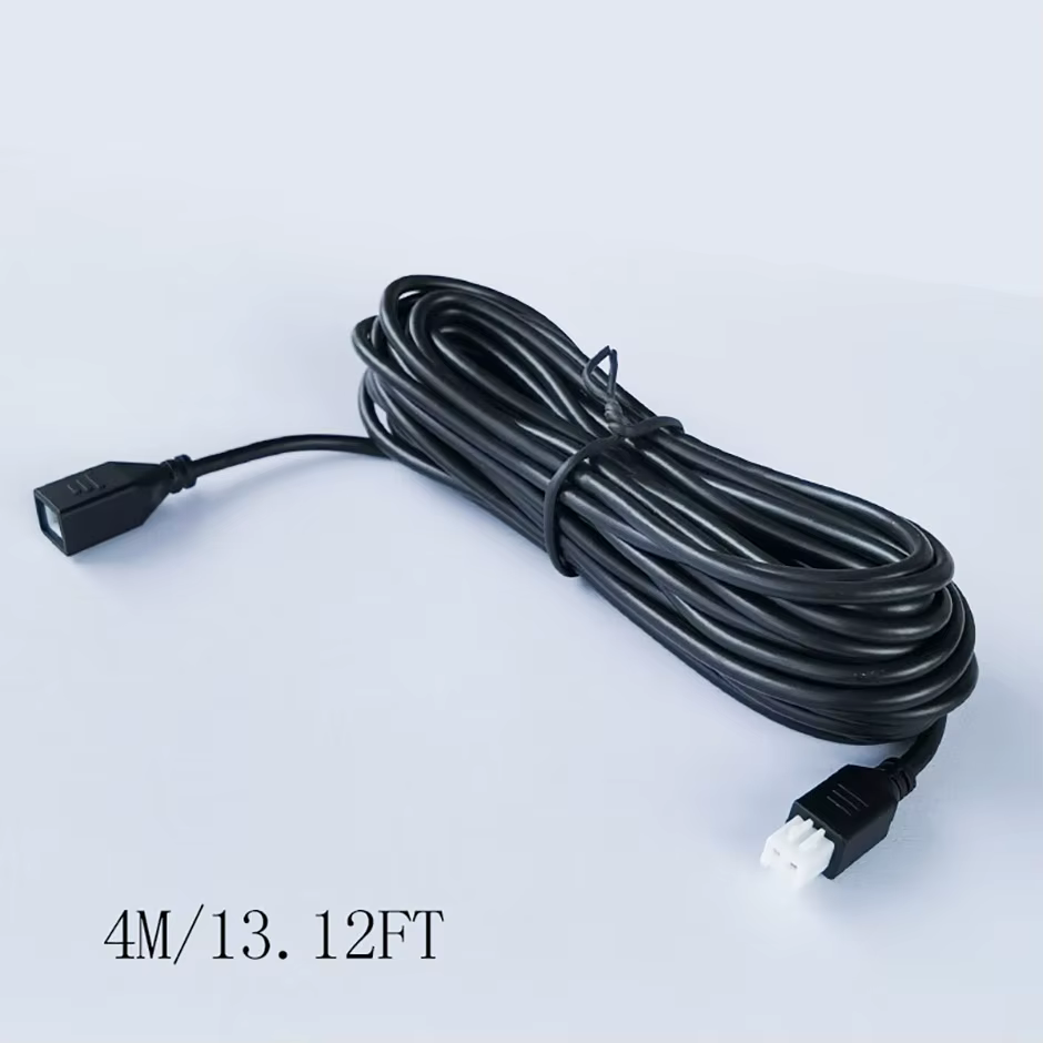 Câble d'extension pour capteurs de stationnement, 4 pièces, cordon Parktronic à 2 broches pour capteur de stationnement de recul de voiture, Radar de secours, Extension étanche