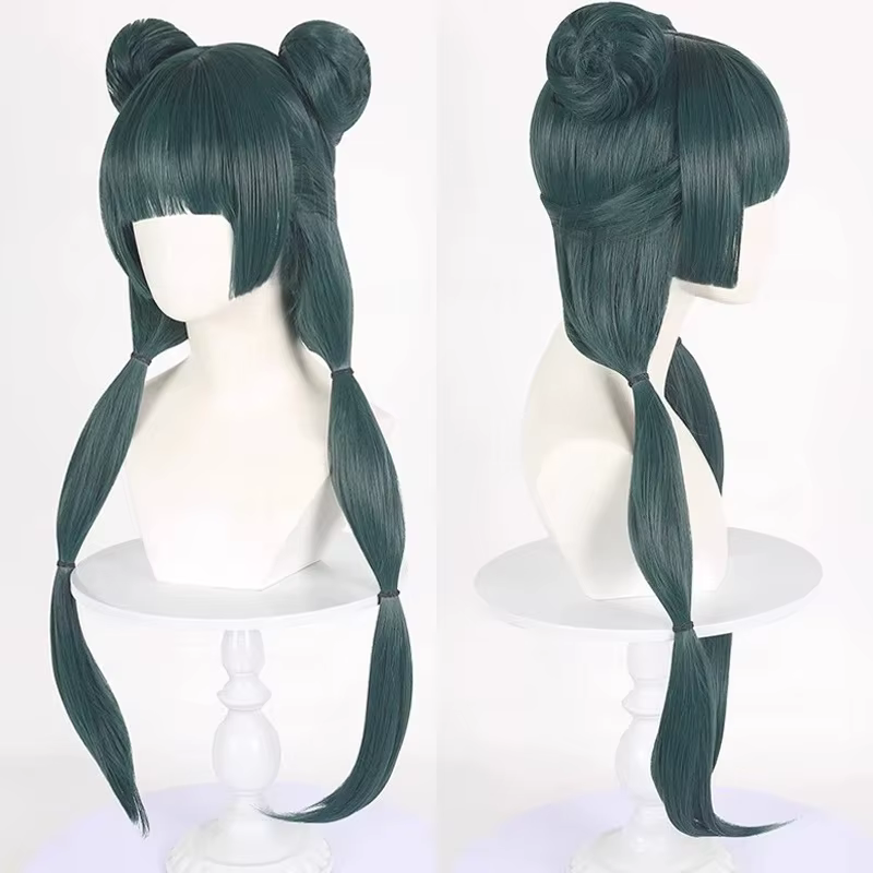 Maomao Cosplay perruque synthétique Anime les journaux d'apothicaire cheveux verts 2 Styles Kusuriya no Hitorigoto