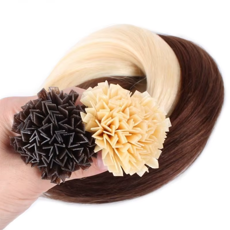 K Tip-Extensions de Cheveux Humains pour Femme