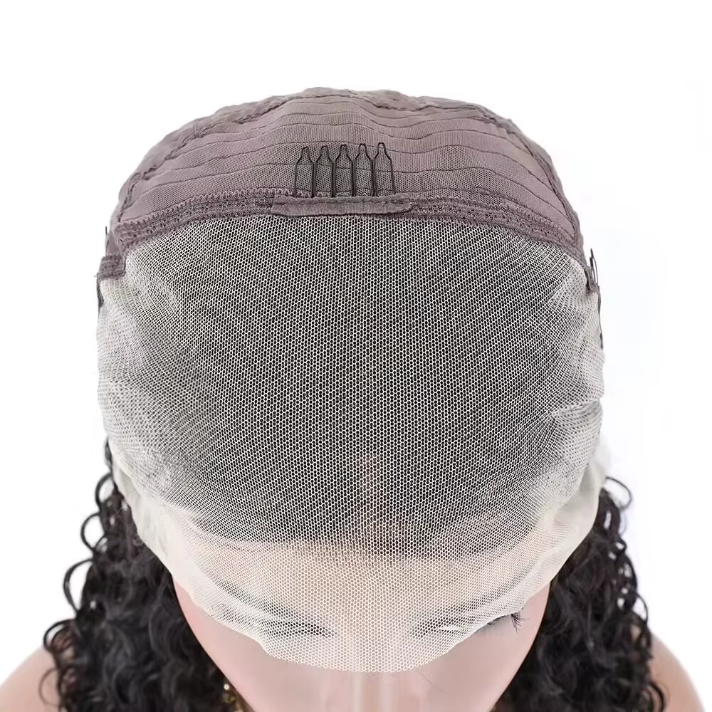 Perruque en cheveux humains bouclés pour femmes