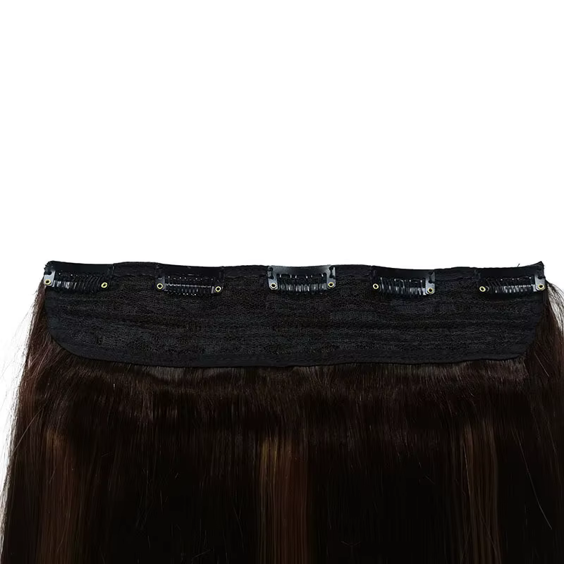 Extensions de cheveux humains à clips pour femmes