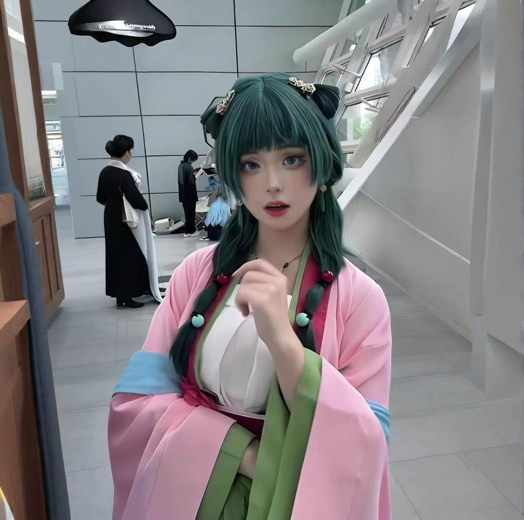 Maomao Cosplay Costume perruque Anime l'apothicaire journaux robe rose fête d'halloween pour les femmes