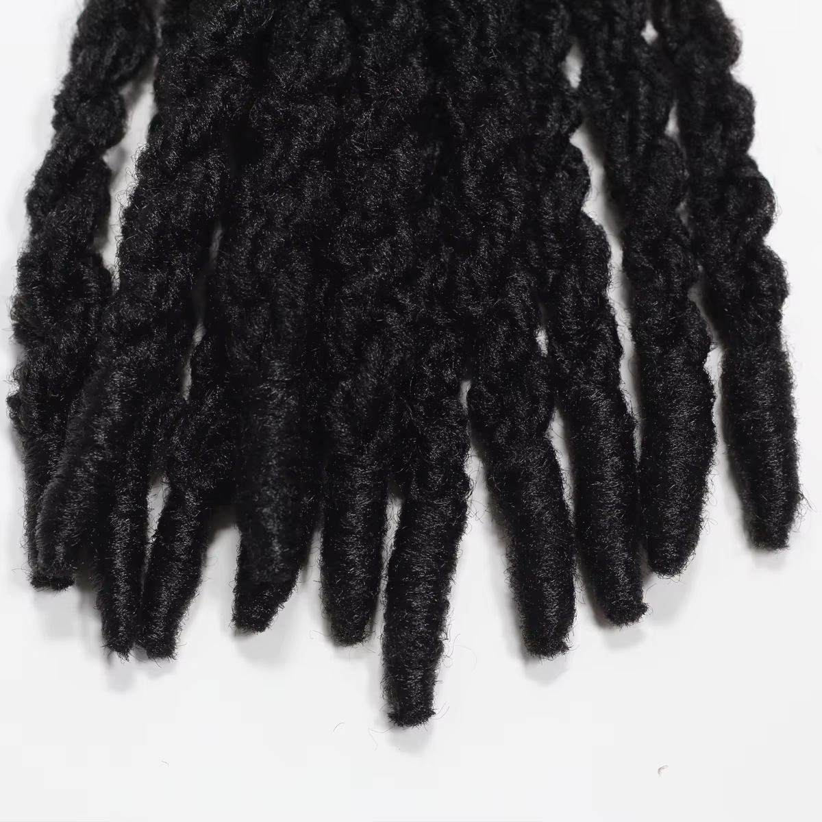 Extensions Loc synthétiques double torsion pour hommes, cheveux Dreadlock permanents, 12 couleurs disponibles, 14 pouces, largeur 2 cm, 12 brins