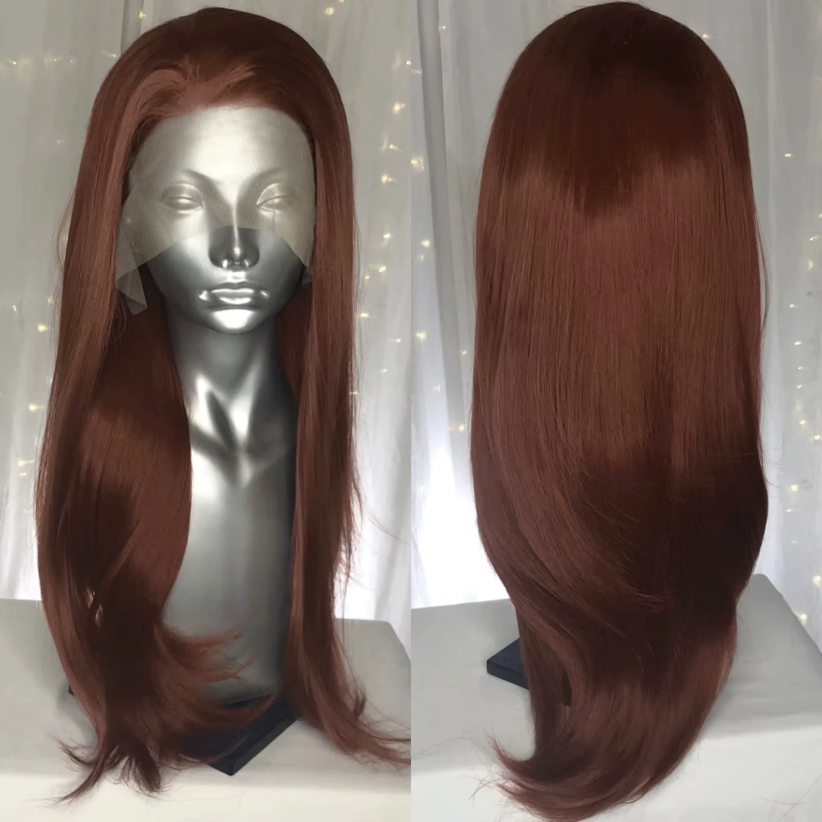 Perruque Lace Front Wig synthétique ondulée longue