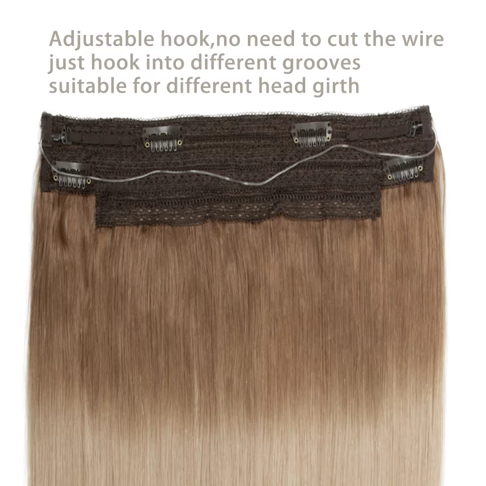 Extensions de cheveux Halo fil caché pince dans