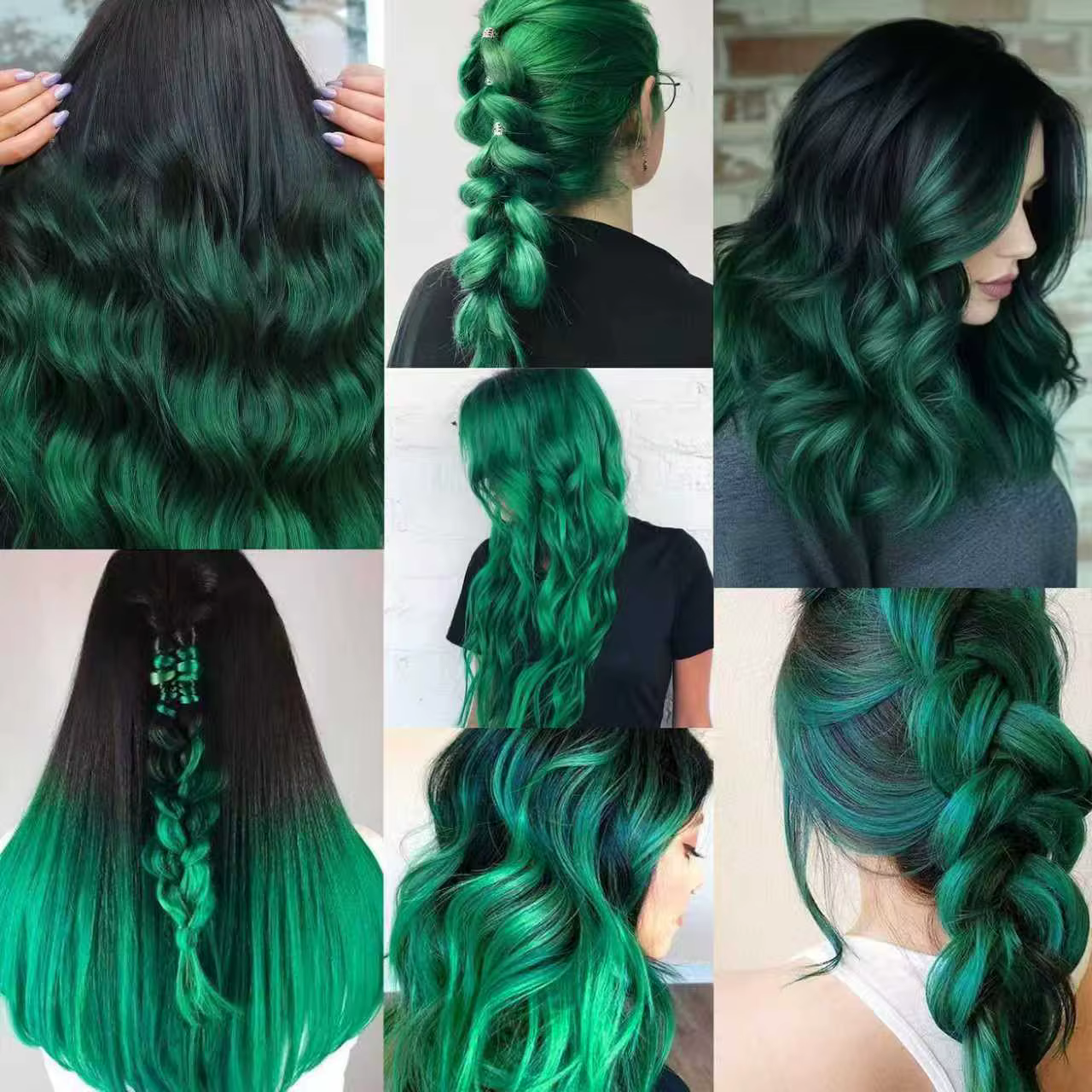 Extensions de cheveux colorés de 22 pouces