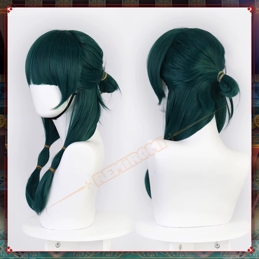 Maomao Cosplay perruque synthétique Anime les journaux d'apothicaire cheveux verts 2 Styles Kusuriya no Hitorigoto