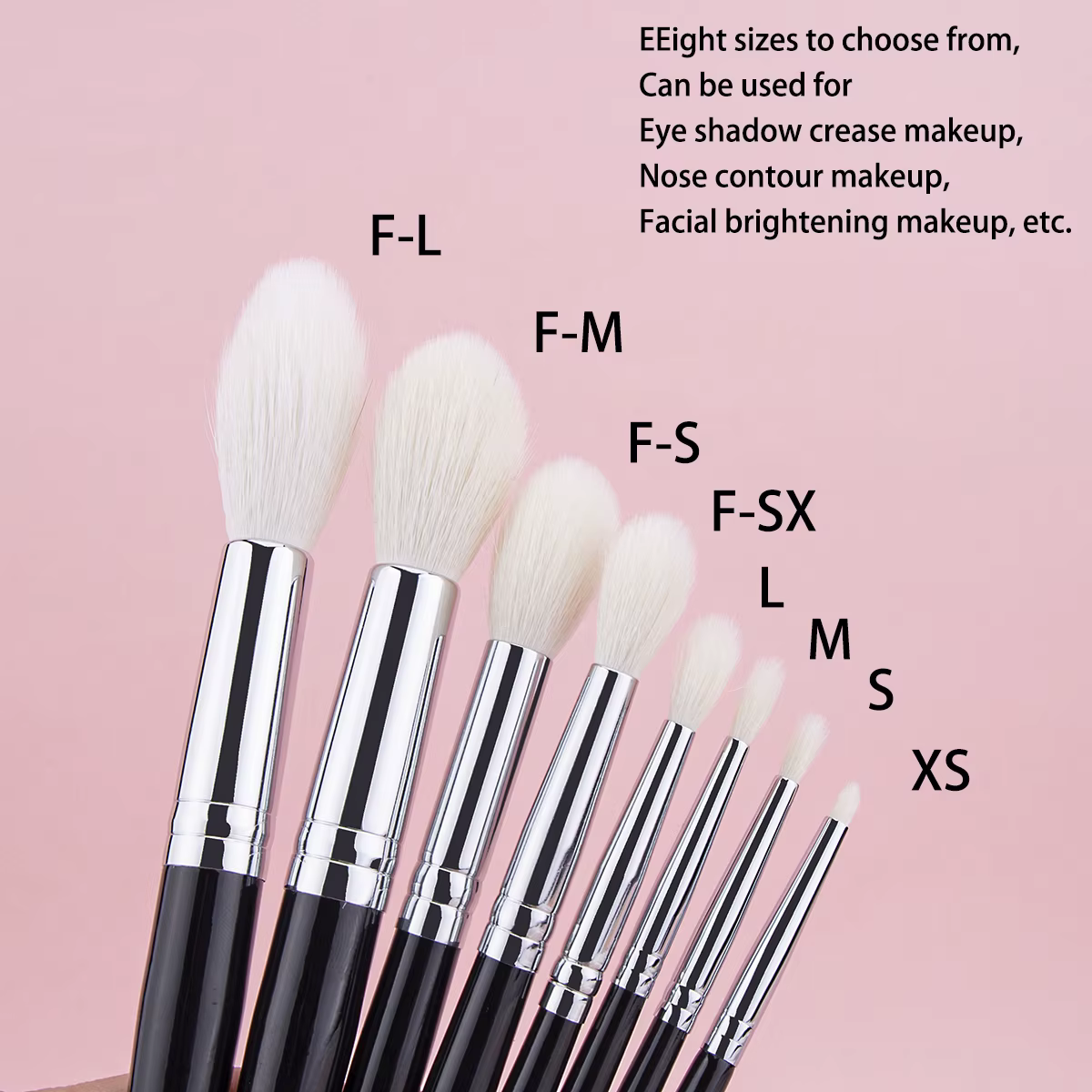 Pinceau surligneur fard à paupières pli brosse Contour pli surligneur sculptant pinceaux de maquillage 100% cheveux de chèvre outil de beauté conique