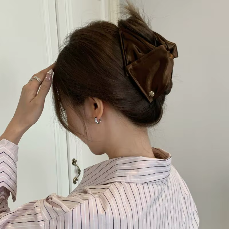 Pinces à cheveux triangulaires style coquillage français pour femme