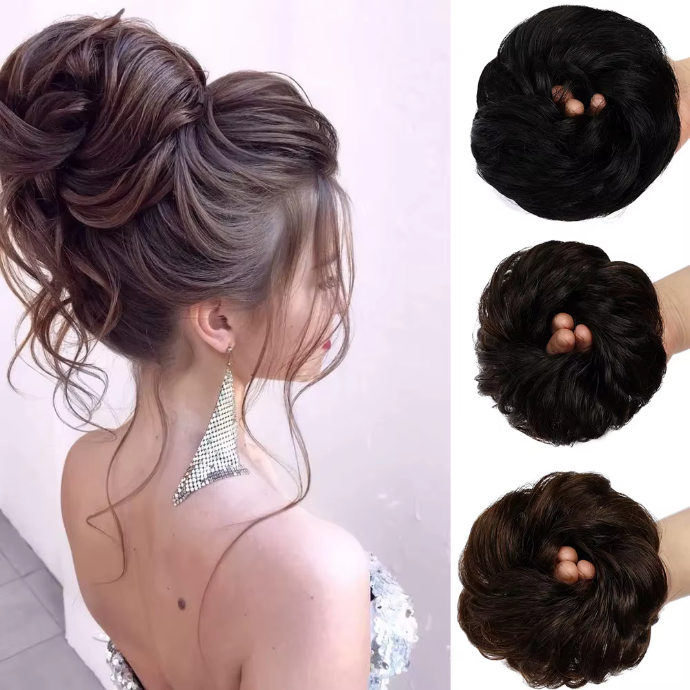 Chignons de cheveux humains Extensions queue de cheval postiche