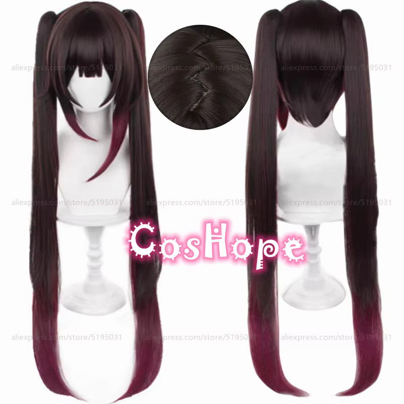 Perruque de Cosplay Synthétique de Style Zigzag de 90cm de Long