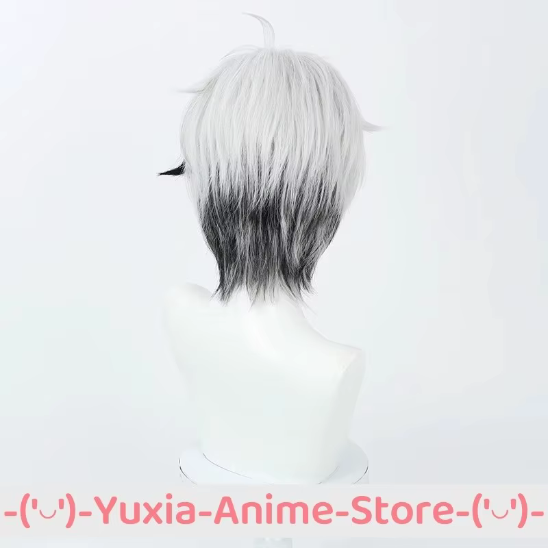 OCALOID V FLOWER V4 Cosplay perruque noir blanc Anime jeu Roleplay fête Costume accessoire perruques cheveux synthétiques fibre résistante à la chaleur