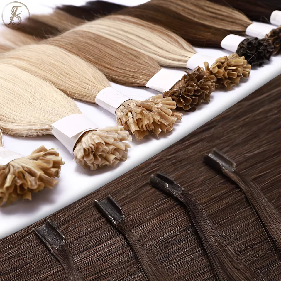 TESS U Tip-Extensions de Cheveux Naturels Pré-Collés
