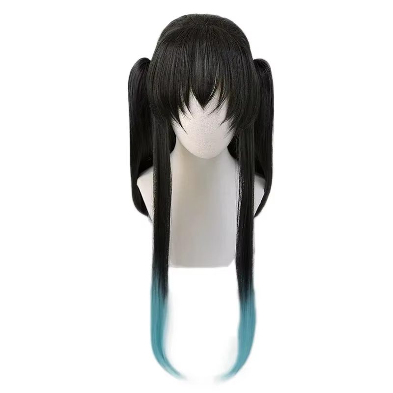Perruque de Cosplay synthétique Anime Tokitou Muichirou
