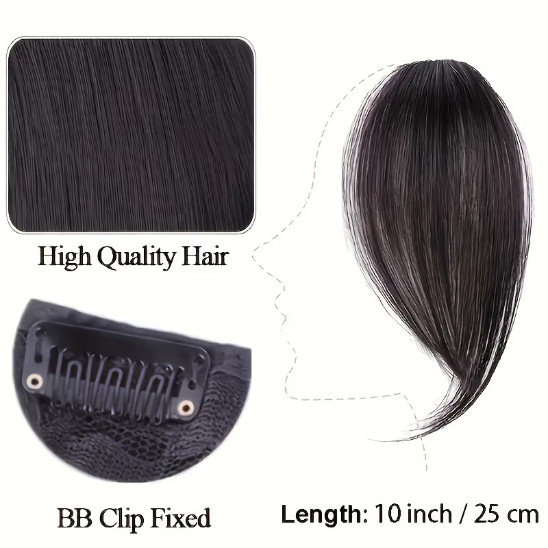 Frange à pince à cheveux en frange