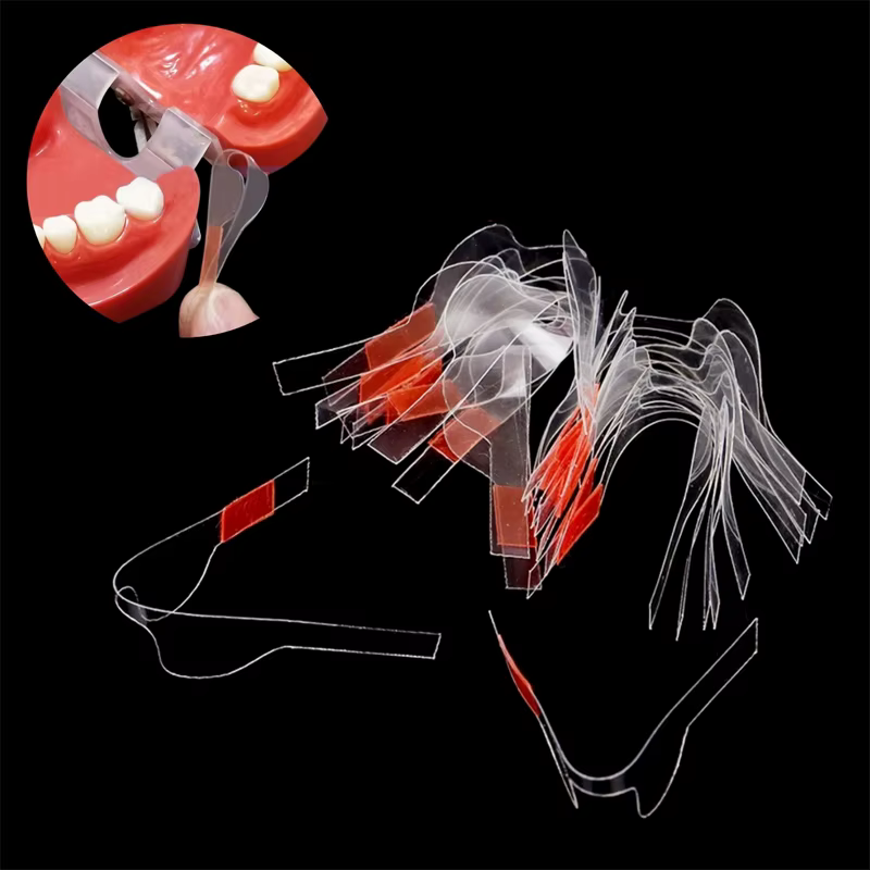 Matrices dentaires métalliques sectionnelles préformées pour orthodontie, matrices en polyester, matériels dentaires pour dentistes
