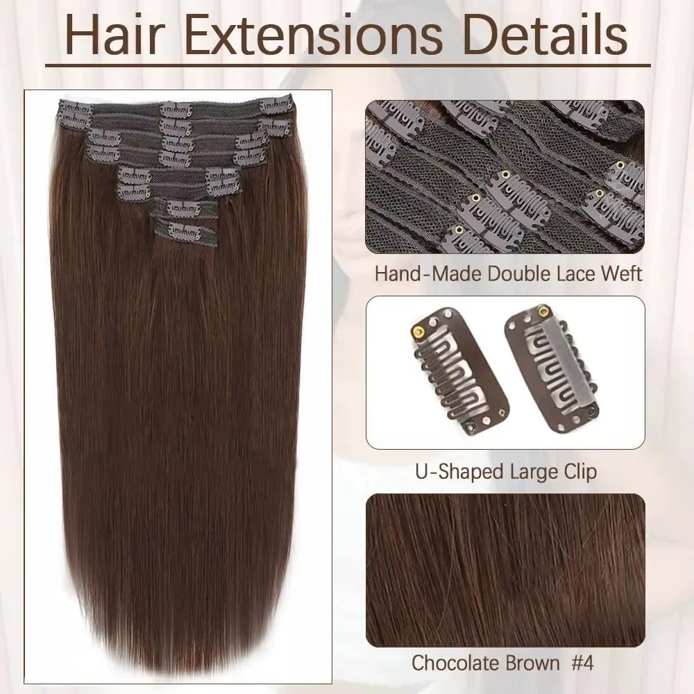 Extensions de cheveux à clipser