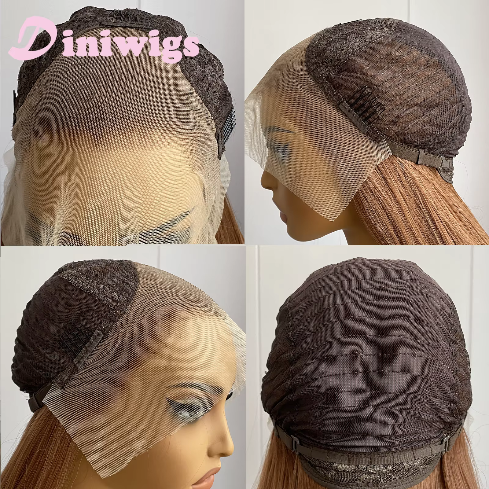 Perruque Lace Front Wig synthétique bouclée et longue