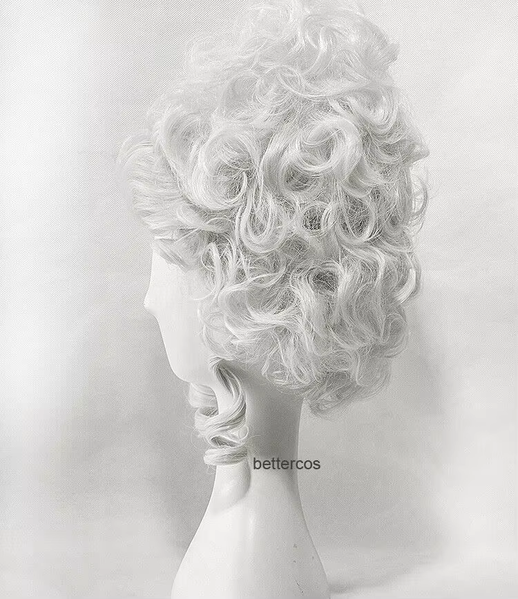 Perruque de Cosplay Marie Antoinette princesse moyenne bouclée perruques de cheveux résistants à la chaleur