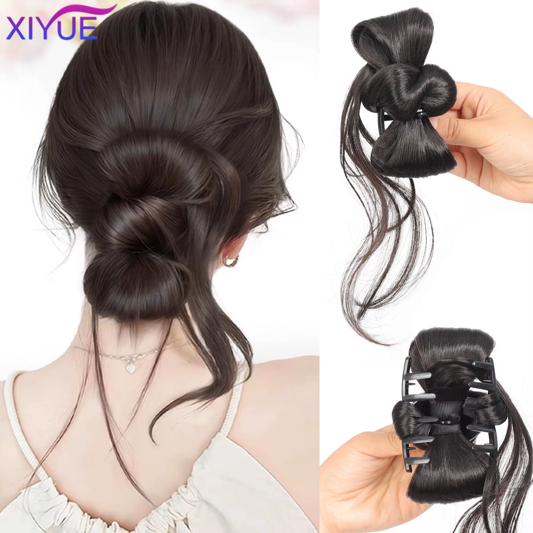 Perruque chignon de Style synthétique