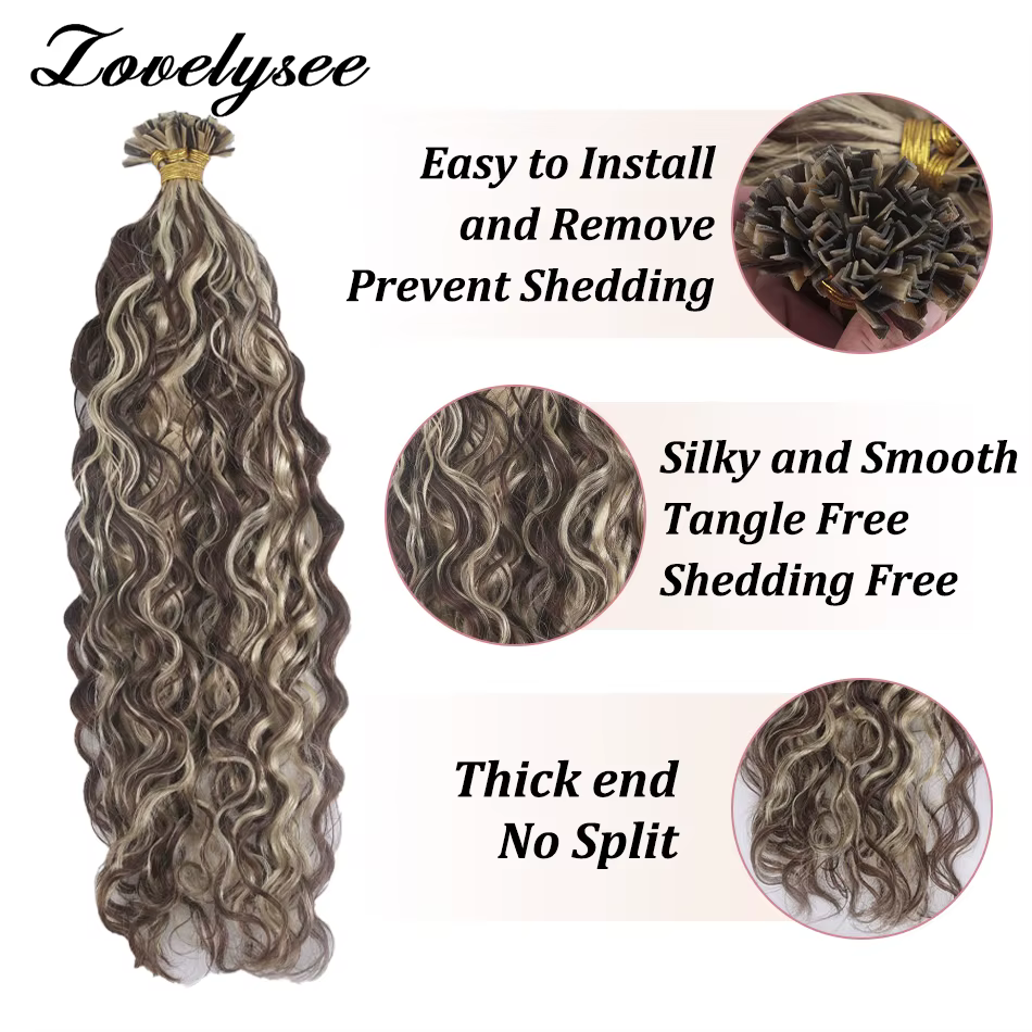 Extensions de Cheveux Humains Naturels pour Femme