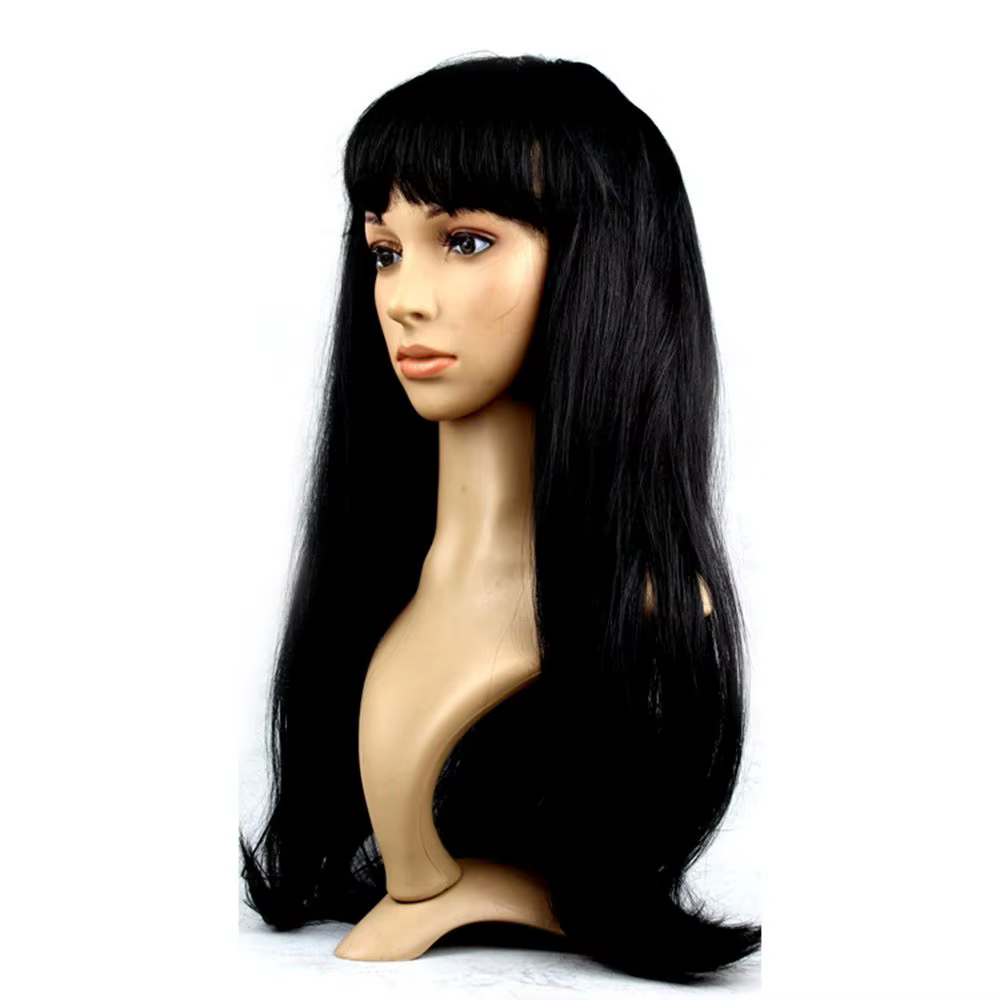Perruque de cheveux longs et lisses pour femmes