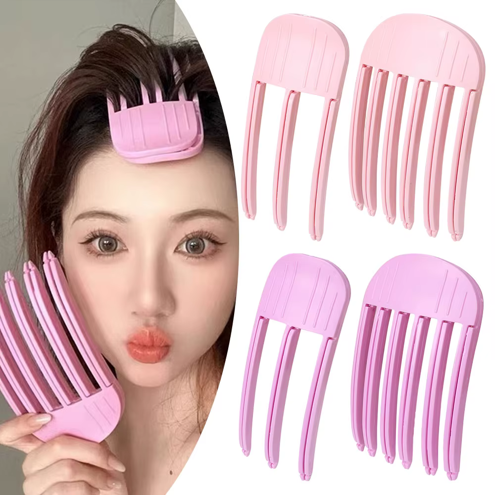Épingle à cheveux moelleuse frangue à friser Clips racines