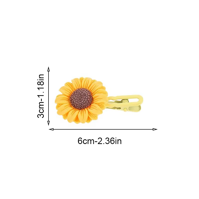 Pince à cheveux tournesol pour filles