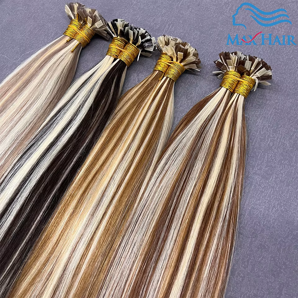 Extension de cheveux humains raides par ktFlat Tip