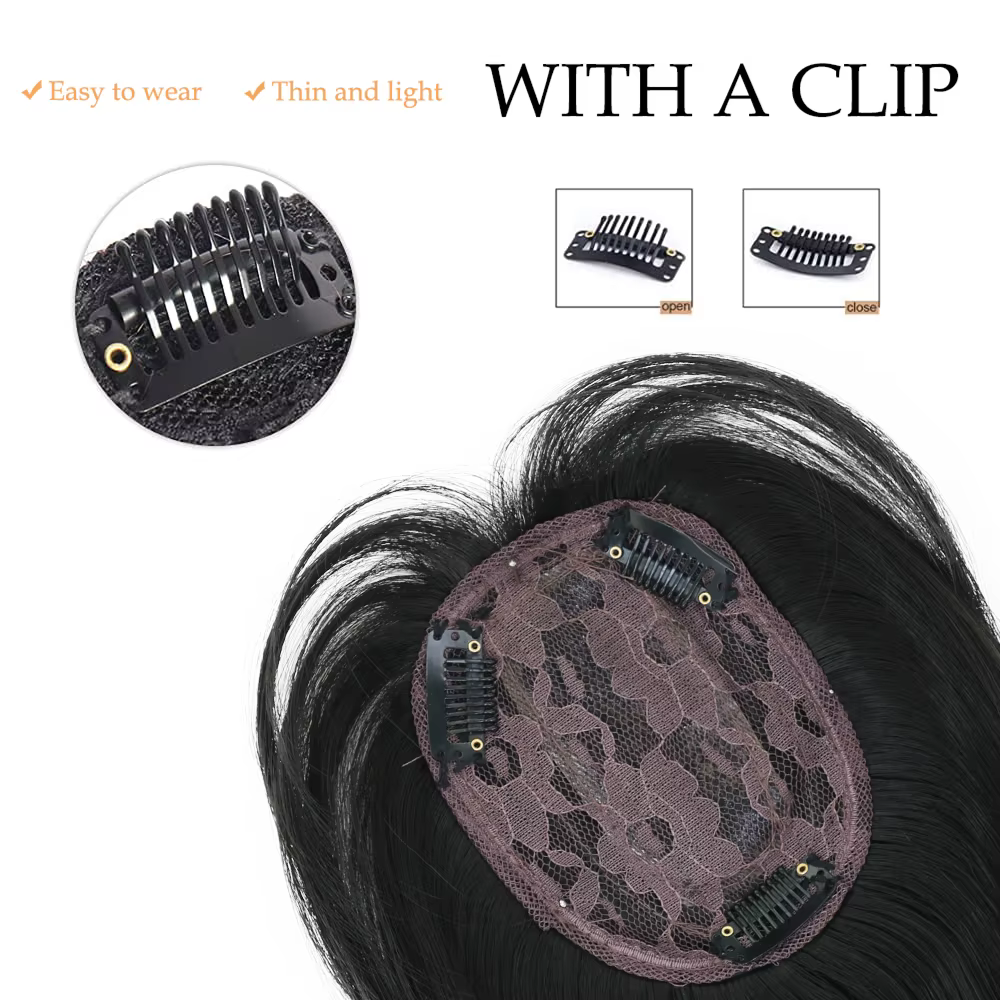 Extensions capillaires synthétiques lisses à 3 Clips