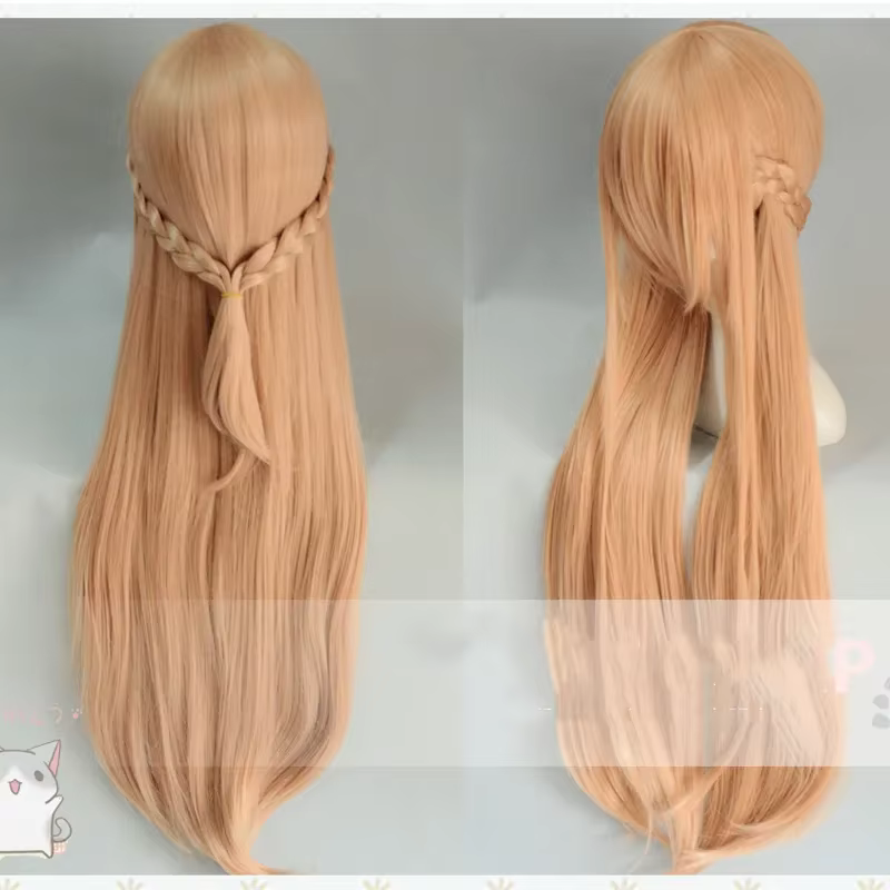Épée Art en ligne Yuuki Asuna longue perruque Cosplay Costume SAO Yuki